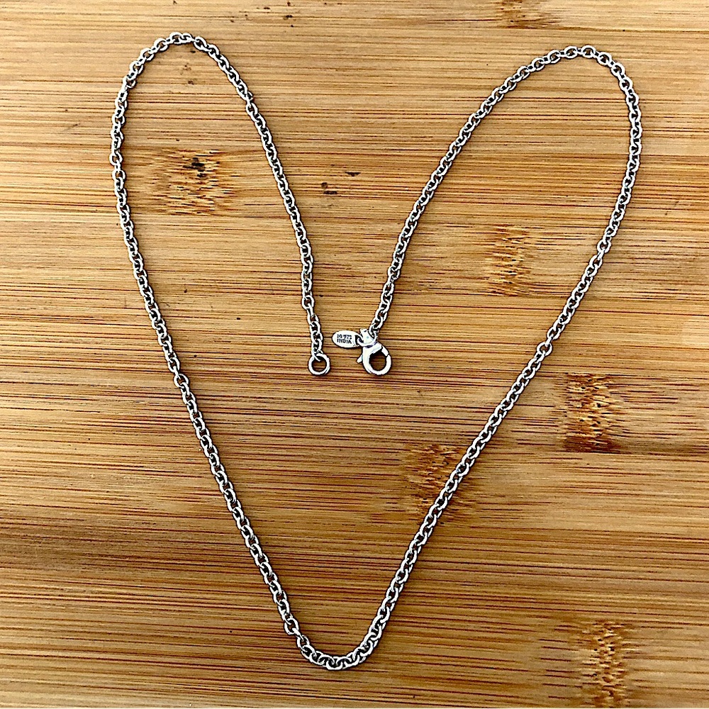 $58 Nicky Butler Estate Chain Sterling 24" 12.2 Grams Marked NB 925 INDIA - Picture 5 of 5
